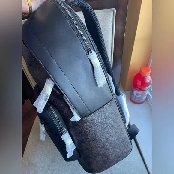 NWT！COSMIC COACH WEST BACKPACK IN SIGNATURE CANVAS WITH ROBOT PRINT（COACH CW326） - Picture 3 of 14